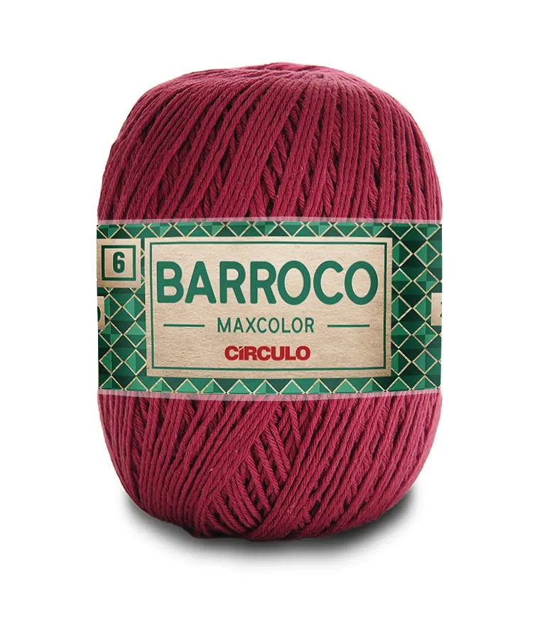 Circulo Barroco Maxcolor 4/6 100% Cotton Yarn for Crochet and Knitting, 226m/200g