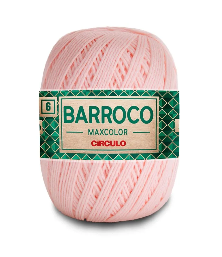 Circulo Barroco Maxcolor 4/6 100% Cotton Yarn for Crochet and Knitting, 226m/200g