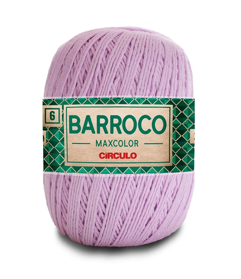 Circulo Barroco Maxcolor 4/6 100% Cotton Yarn for Crochet and Knitting, 226m/200g