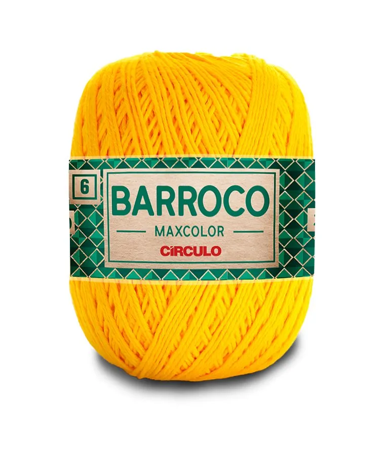 Circulo Barroco Maxcolor 4/6 100% Cotton Yarn for Crochet and Knitting, 226m/200g