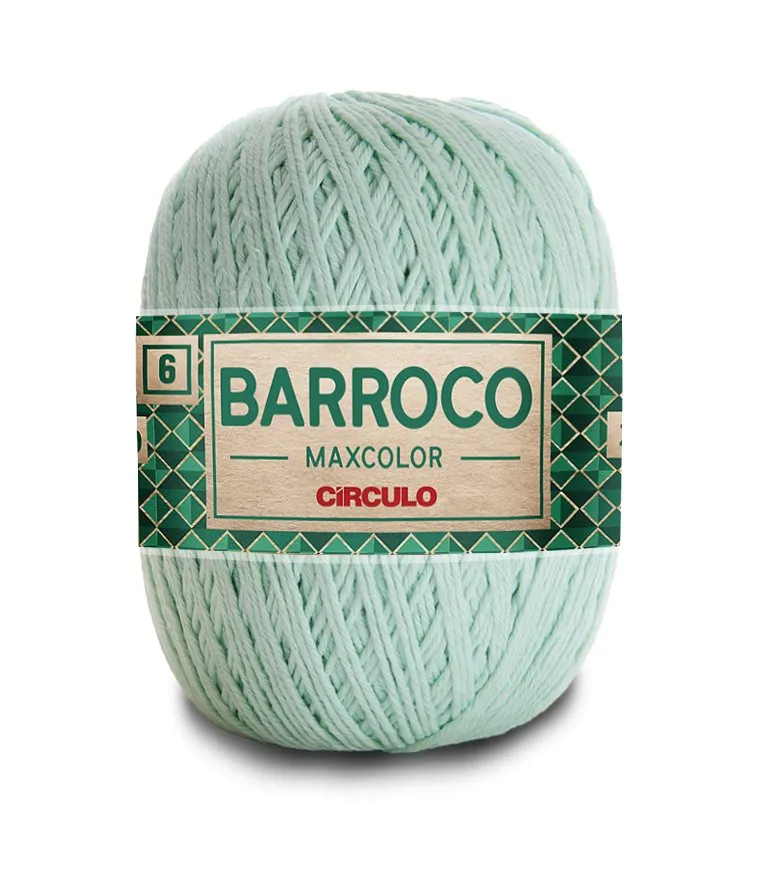 Circulo Barroco Maxcolor 4/6 100% Cotton Yarn for Crochet and Knitting, 226m/200g