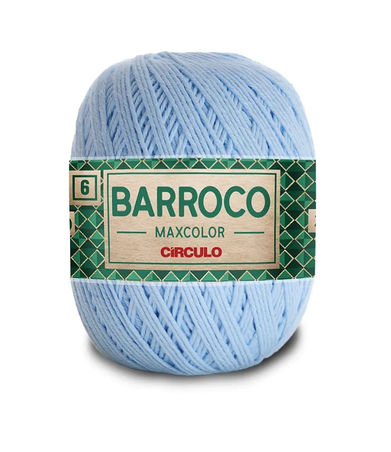 Circulo Barroco Maxcolor 4/6 100% Cotton Yarn for Crochet and Knitting, 226m/200g