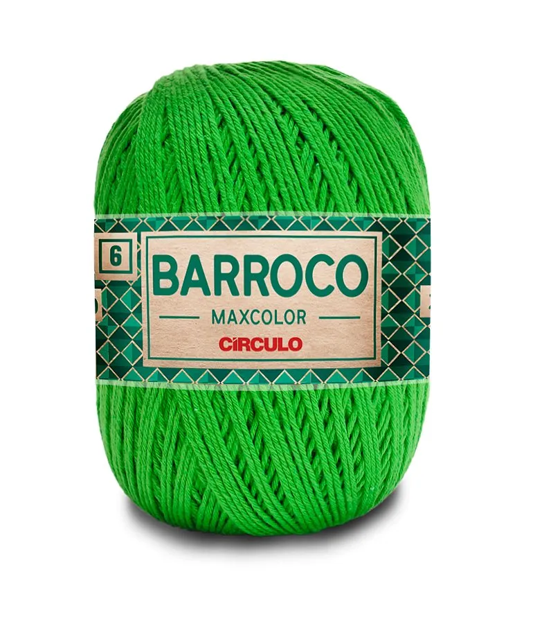 Circulo Barroco Maxcolor 4/6 100% Cotton Yarn for Crochet and Knitting, 226m/200g