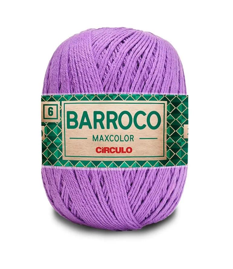 Circulo Barroco Maxcolor 4/6 100% Cotton Yarn for Crochet and Knitting, 226m/200g