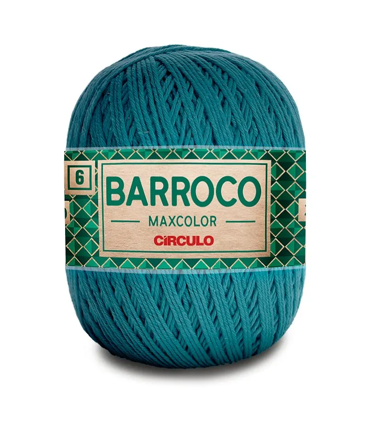 Circulo Barroco Maxcolor 4/6 100% Cotton Yarn for Crochet and Knitting, 226m/200g