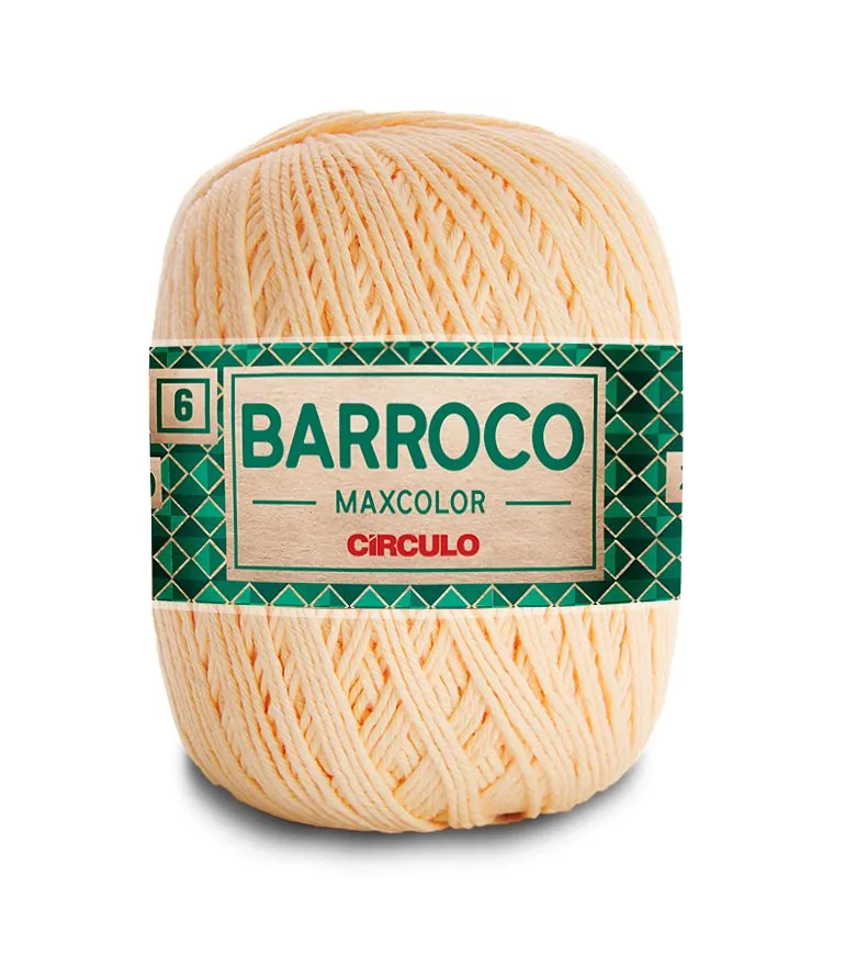 Circulo Barroco Maxcolor 4/6 100% Cotton Yarn for Crochet and Knitting, 226m/200g