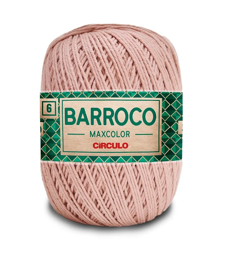 Circulo Barroco Maxcolor 4/6 100% Cotton Yarn for Crochet and Knitting, 226m/200g