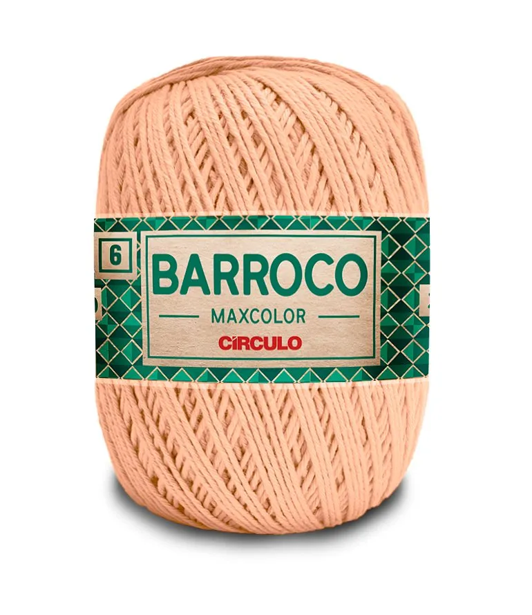 Circulo Barroco Maxcolor 4/6 100% Cotton Yarn for Crochet and Knitting, 226m/200g