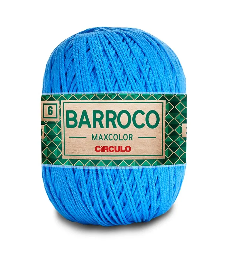 Circulo Barroco Maxcolor 4/6 100% Cotton Yarn for Crochet and Knitting, 226m/200g