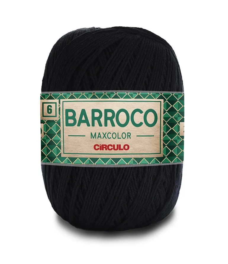 Circulo Barroco Maxcolor 4/6 100% Cotton Yarn for Crochet and Knitting, 226m/200g