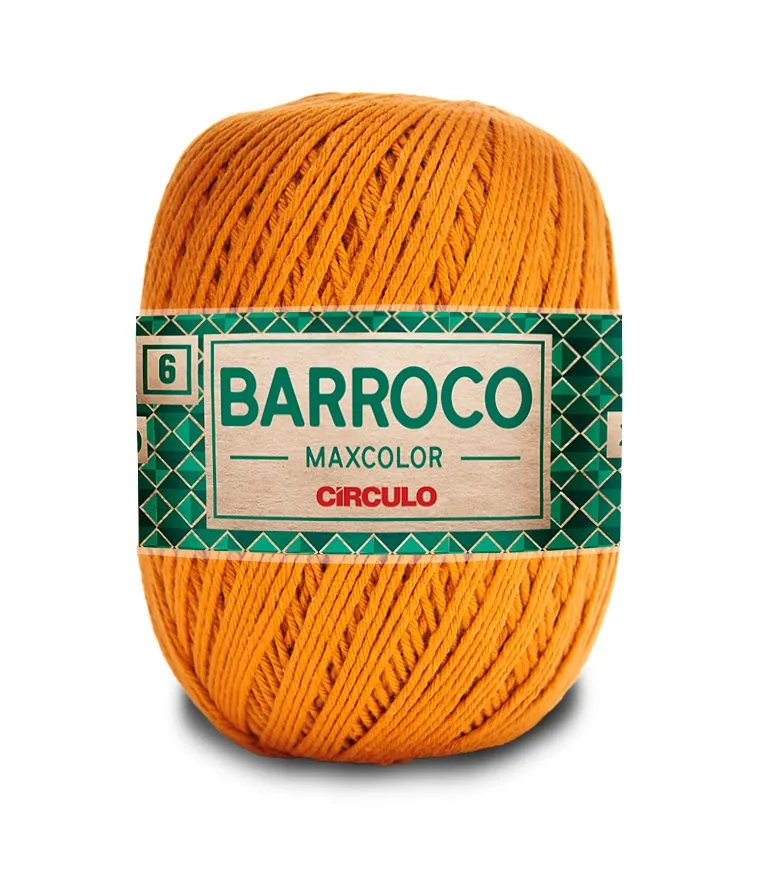 Circulo Barroco Maxcolor 4/6 100% Cotton Yarn for Crochet and Knitting, 226m/200g