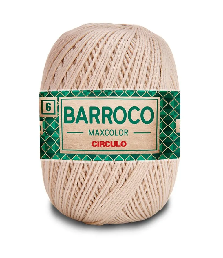 Circulo Barroco Maxcolor 4/6 100% Cotton Yarn for Crochet and Knitting, 226m/200g