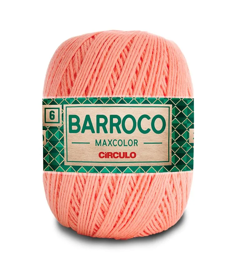 Circulo Barroco Maxcolor 4/6 100% Cotton Yarn for Crochet and Knitting, 226m/200g