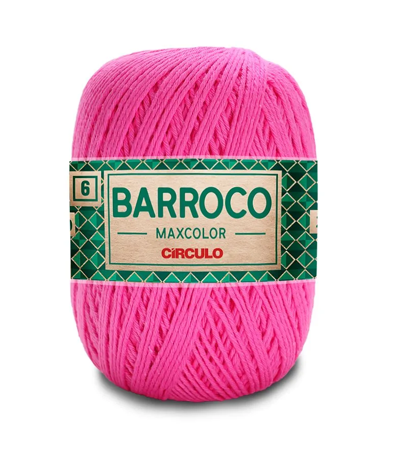 Circulo Barroco Maxcolor 4/6 100% Cotton Yarn for Crochet and Knitting, 226m/200g