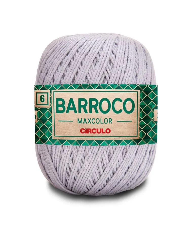 Circulo Barroco Maxcolor 4/6 100% Cotton Yarn for Crochet and Knitting, 226m/200g