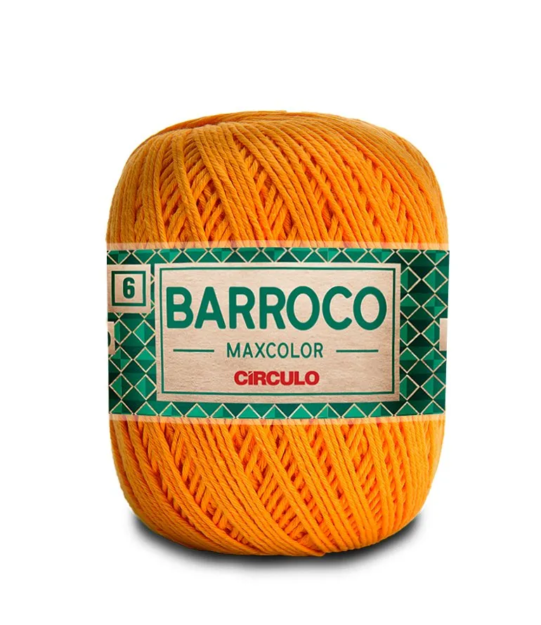 Circulo Barroco Maxcolor 4/6 100% Cotton Yarn for Crochet and Knitting, 226m/200g