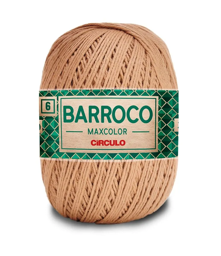 Circulo Barroco Maxcolor 4/6 100% Cotton Yarn for Crochet and Knitting, 226m/200g