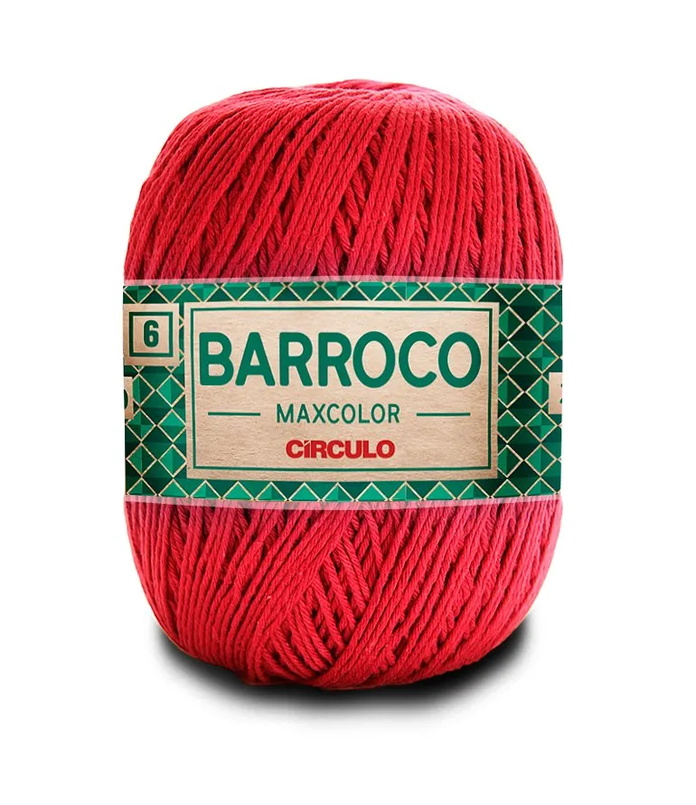 Circulo Barroco Maxcolor 4/6 100% Cotton Yarn for Crochet and Knitting, 226m/200g