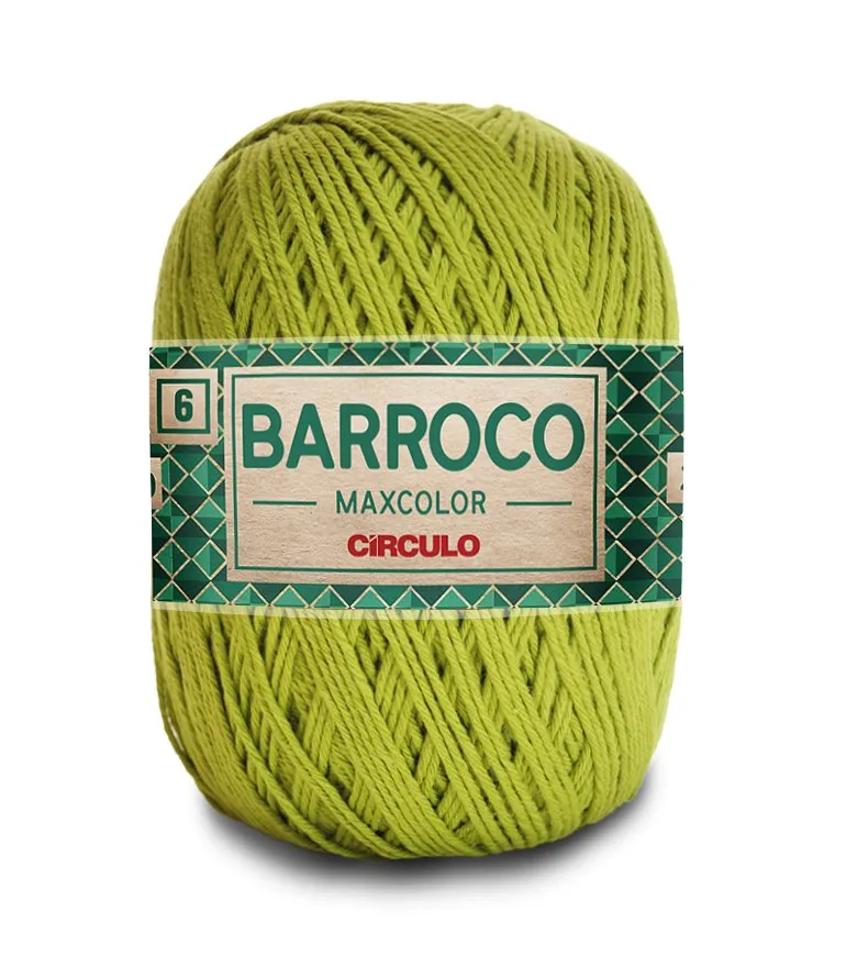 Circulo Barroco Maxcolor 4/6 100% Cotton Yarn for Crochet and Knitting, 226m/200g