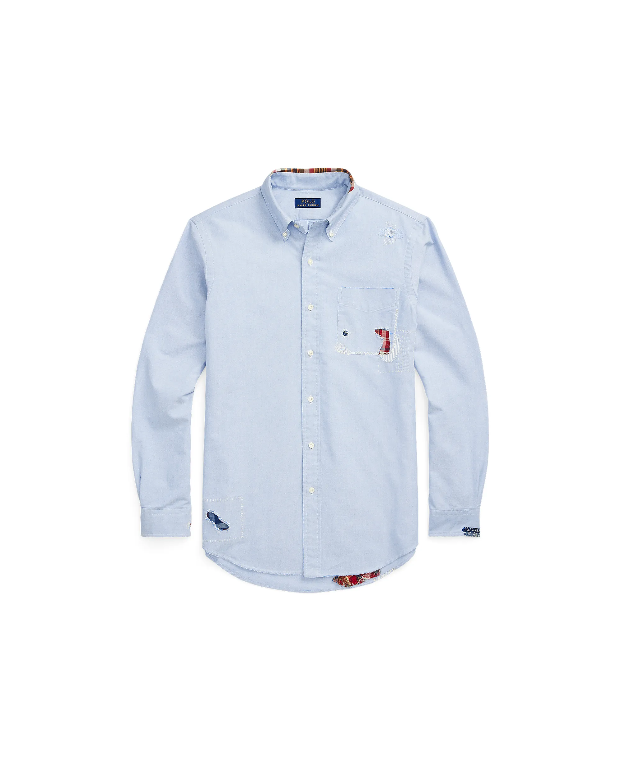 Classic Distressed Oxford Shirt - Blue