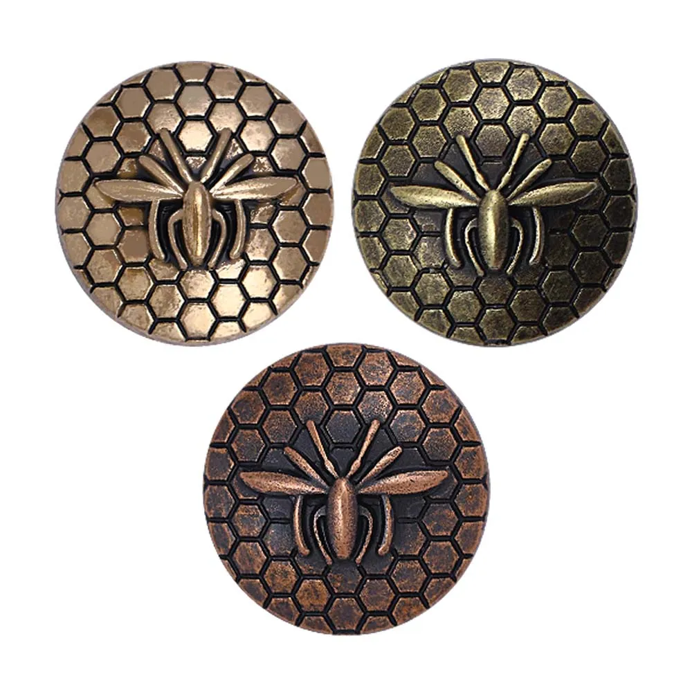 Classic Vintage Spider Design Shank Metal Buttons for Coats