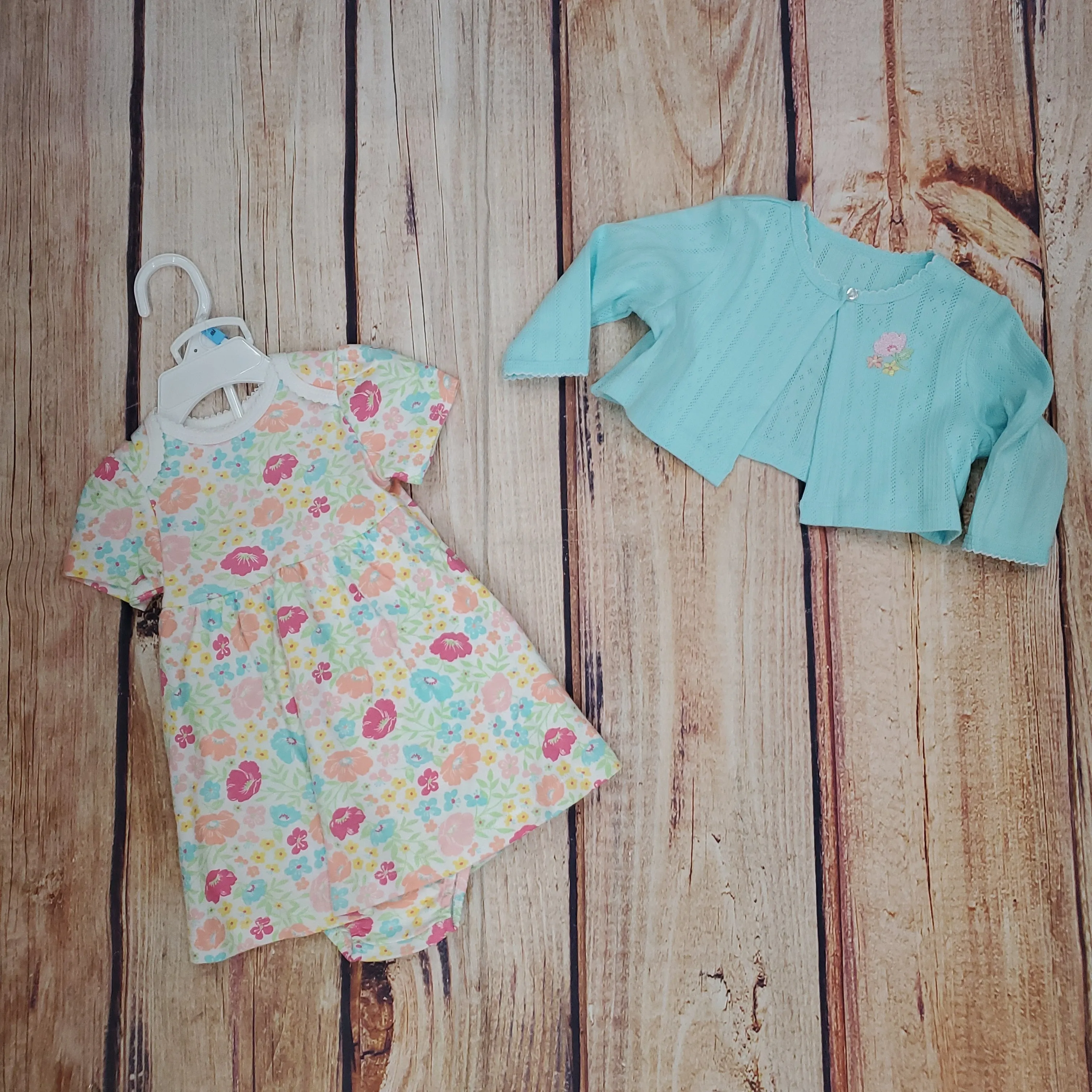 CLEARANCE Little Me Spring Floral Dress Set