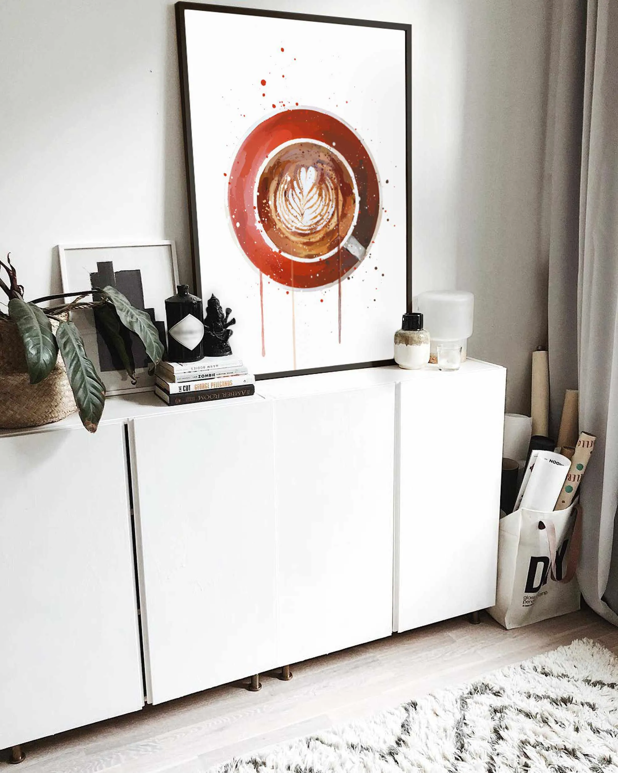 Coffee Wall Art Print 'Flat White'