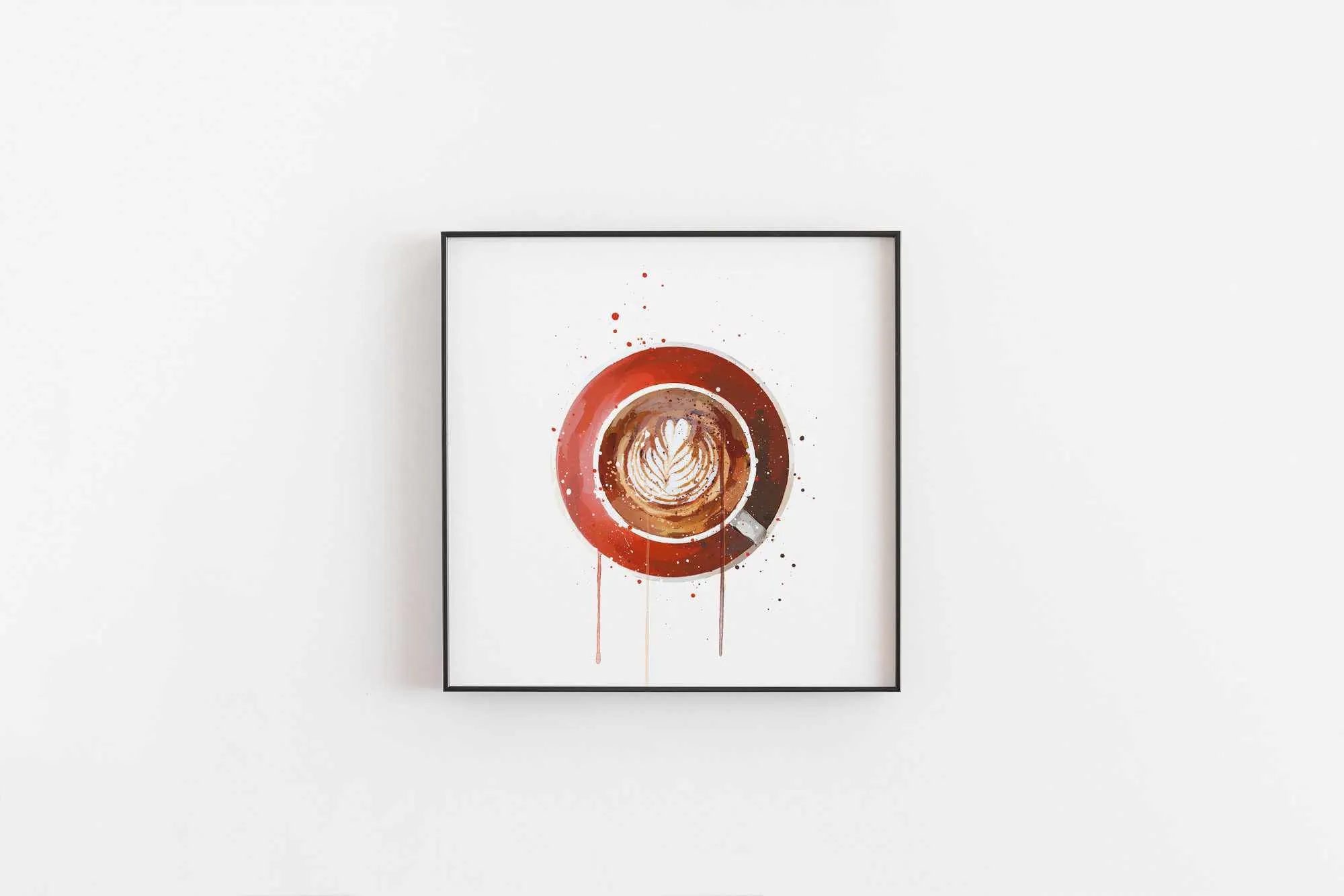 Coffee Wall Art Print 'Flat White'