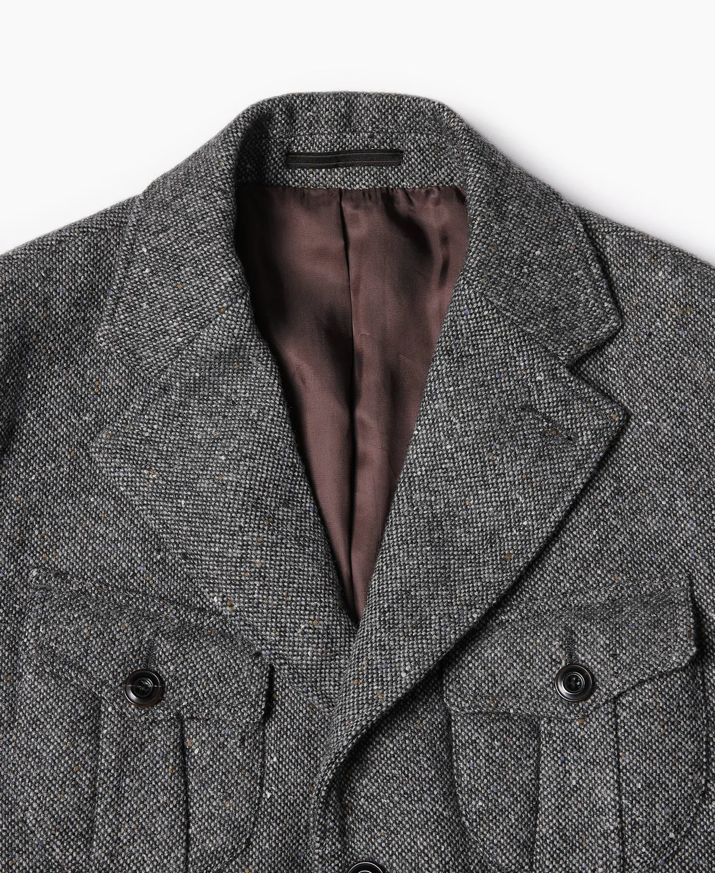 Coloured Speckle Tweed Safari Jacket