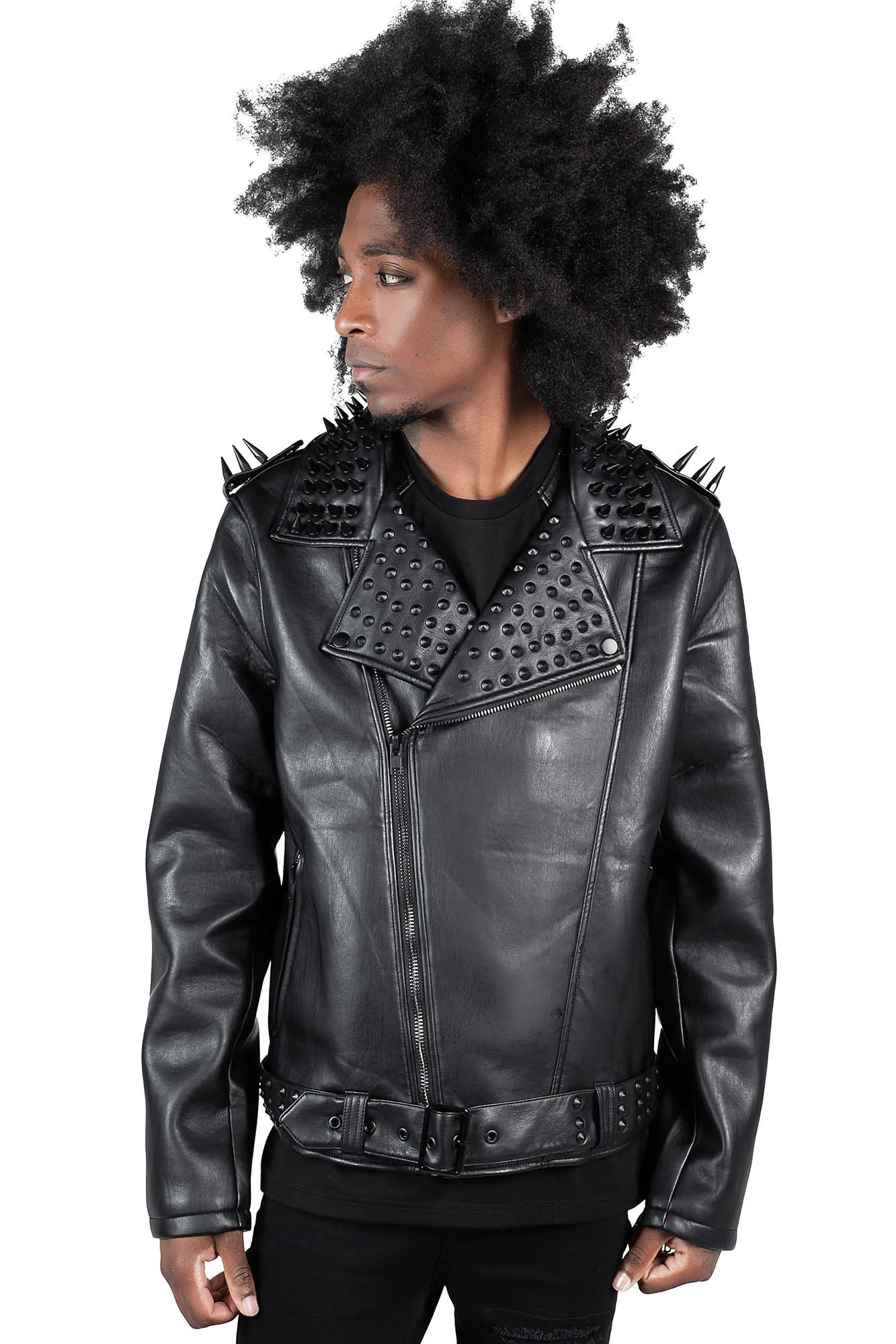 Creeping Death Biker Jacket [BLACK STUDS]