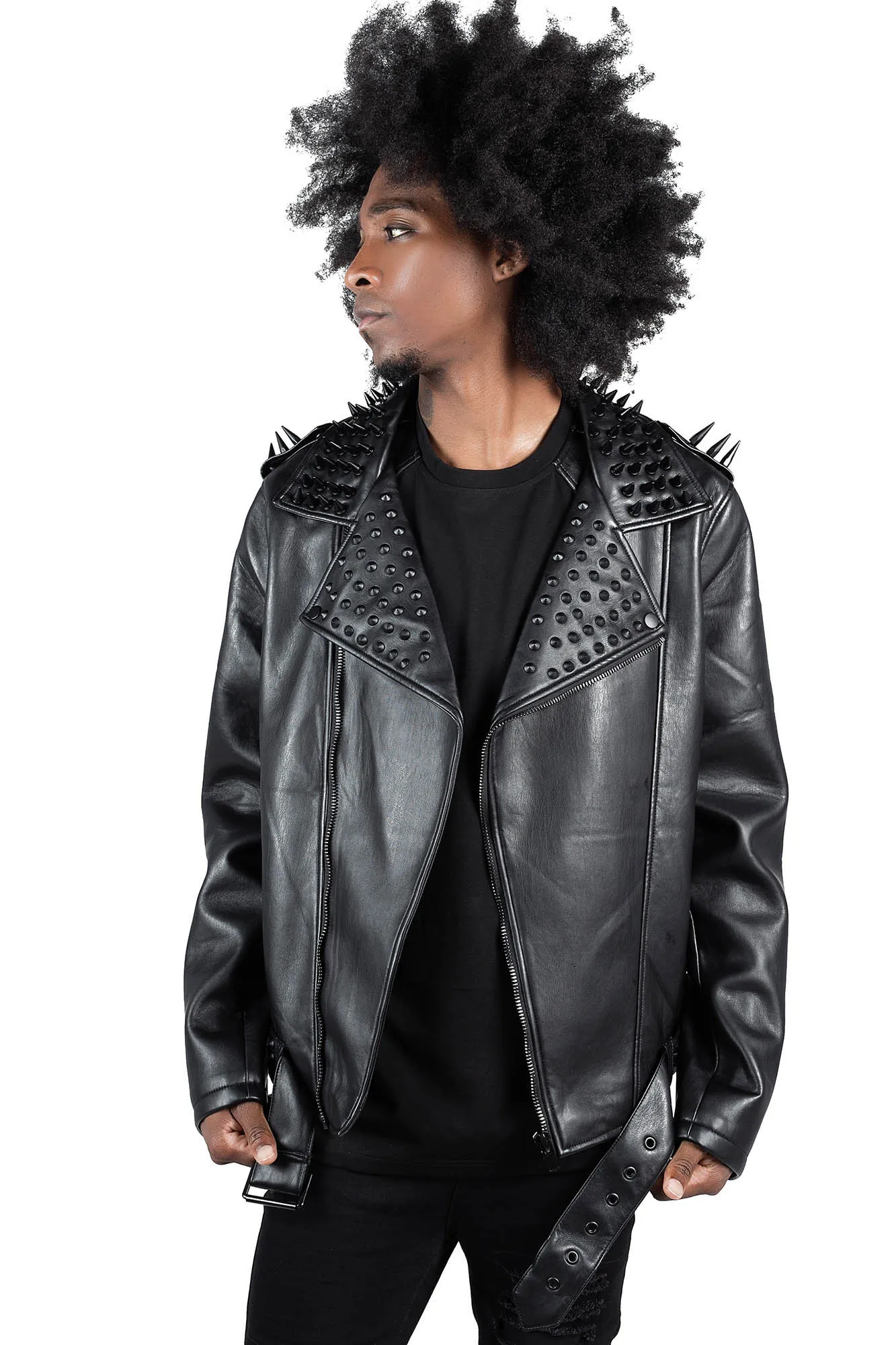 Creeping Death Biker Jacket [BLACK STUDS]