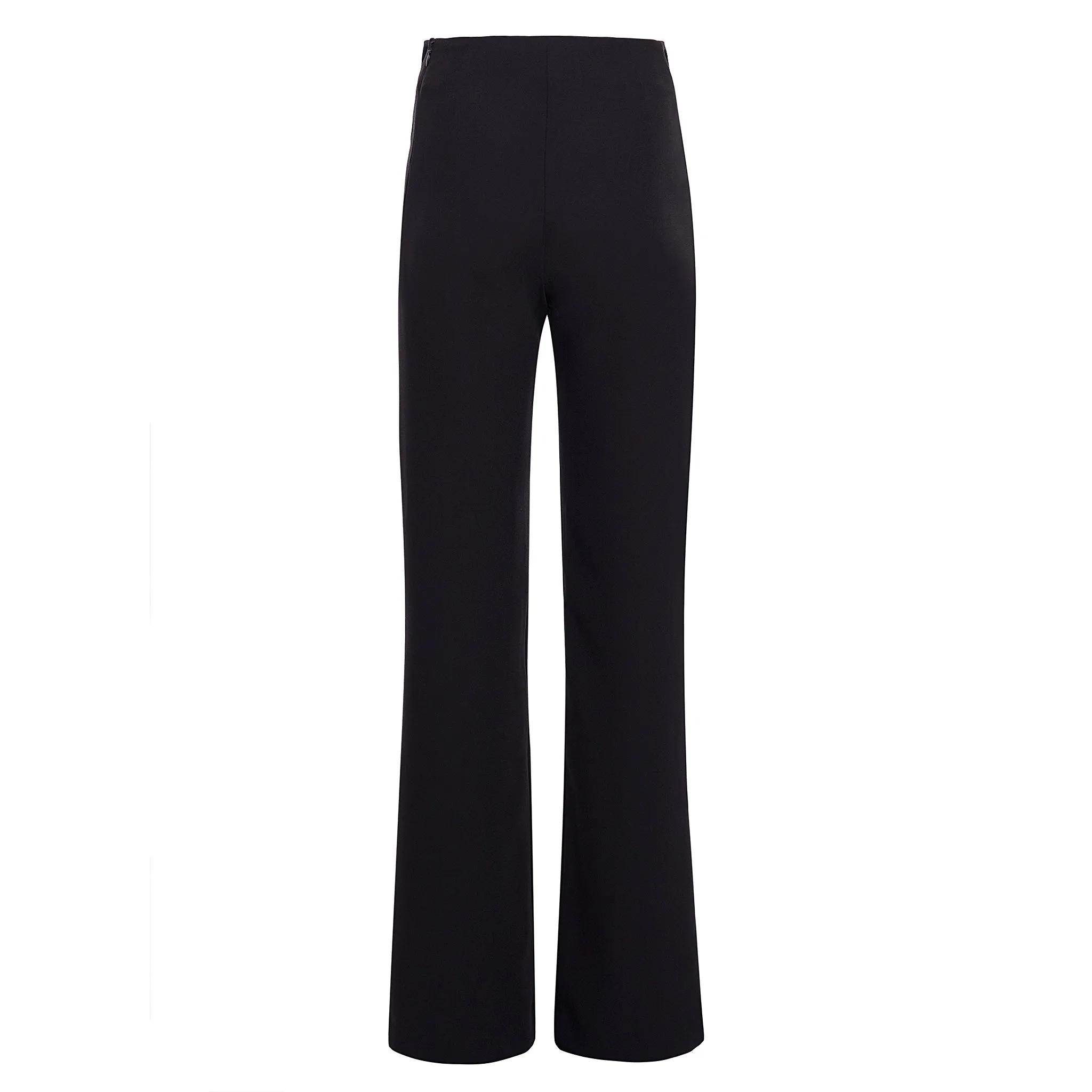 Crepe Wide Leg Trouser - Black