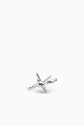 Criss Cross Stud | Silver