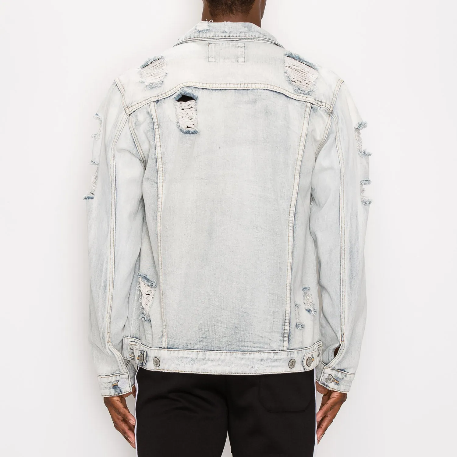 DK100 Distressed Denim Jacket