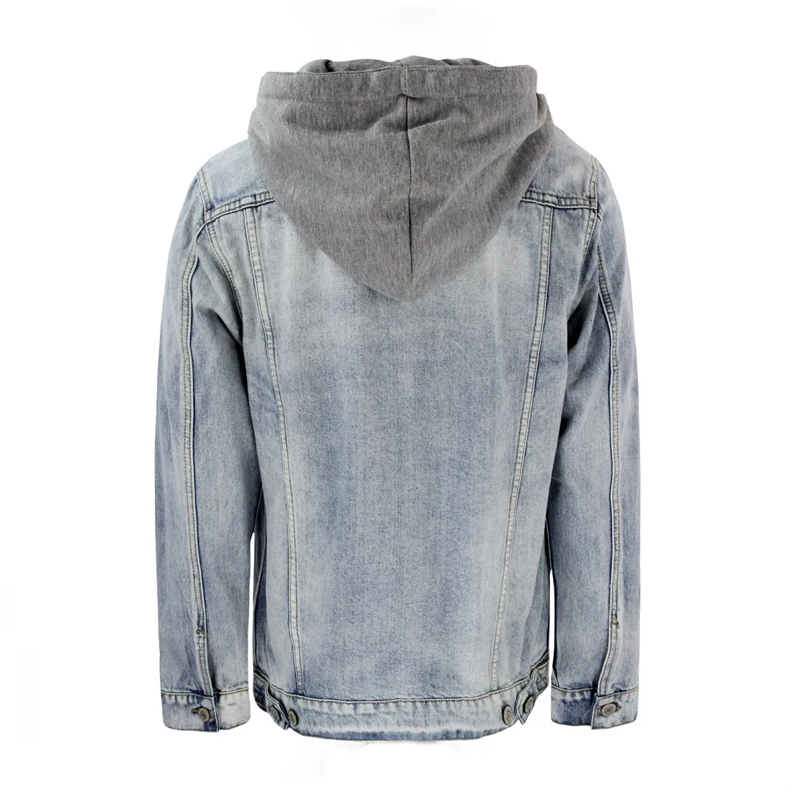 DK109 Detachable Hooded Denim Jacket (Open Pack)