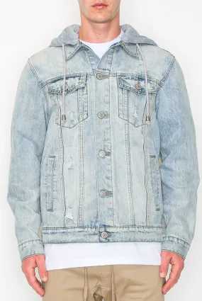 DK109 Detachable Hooded Denim Jacket (Open Pack)