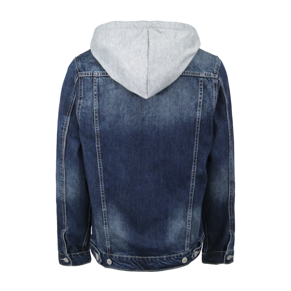 DK109 Detachable Hooded Denim Jacket