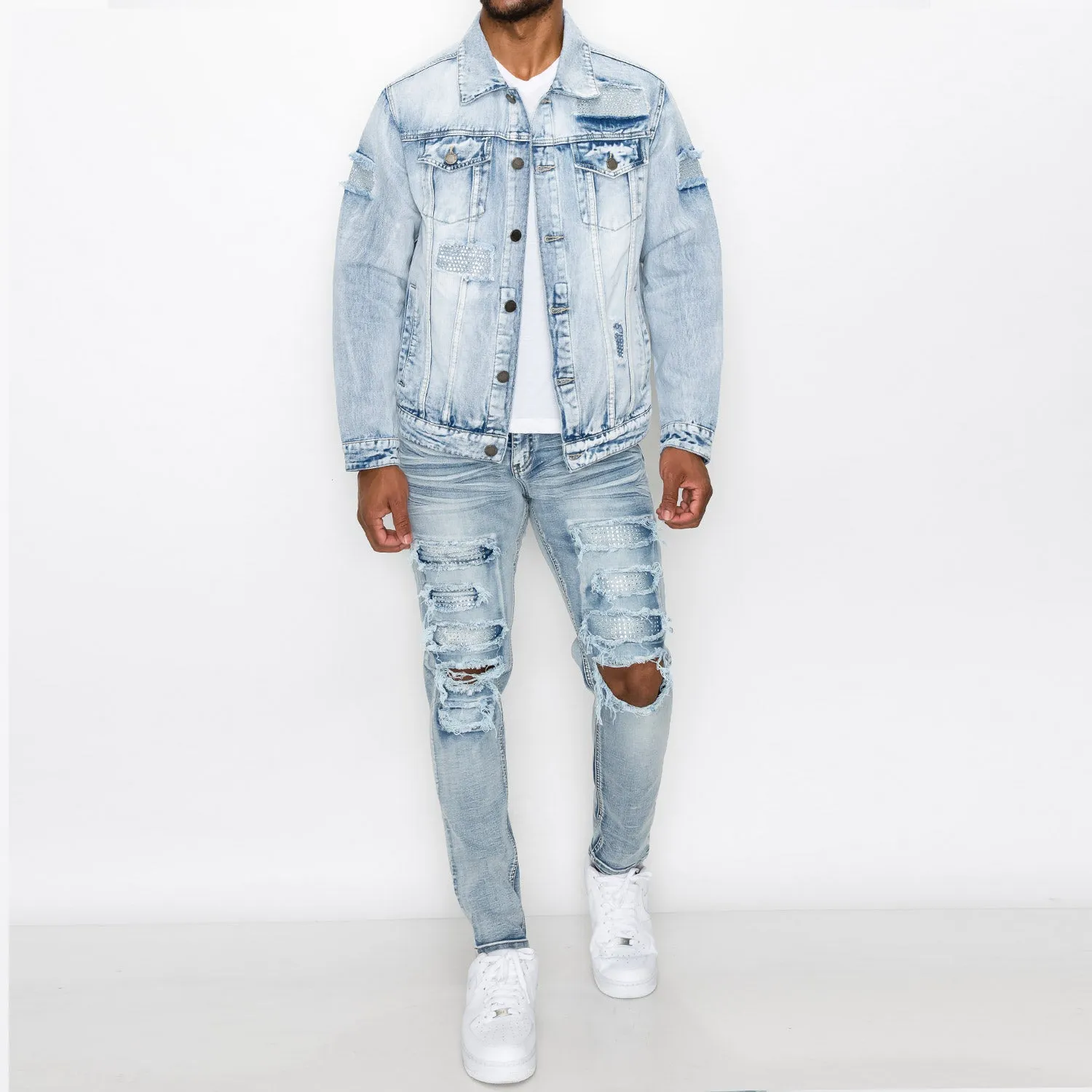 DK226 Diamond Denim Jacket