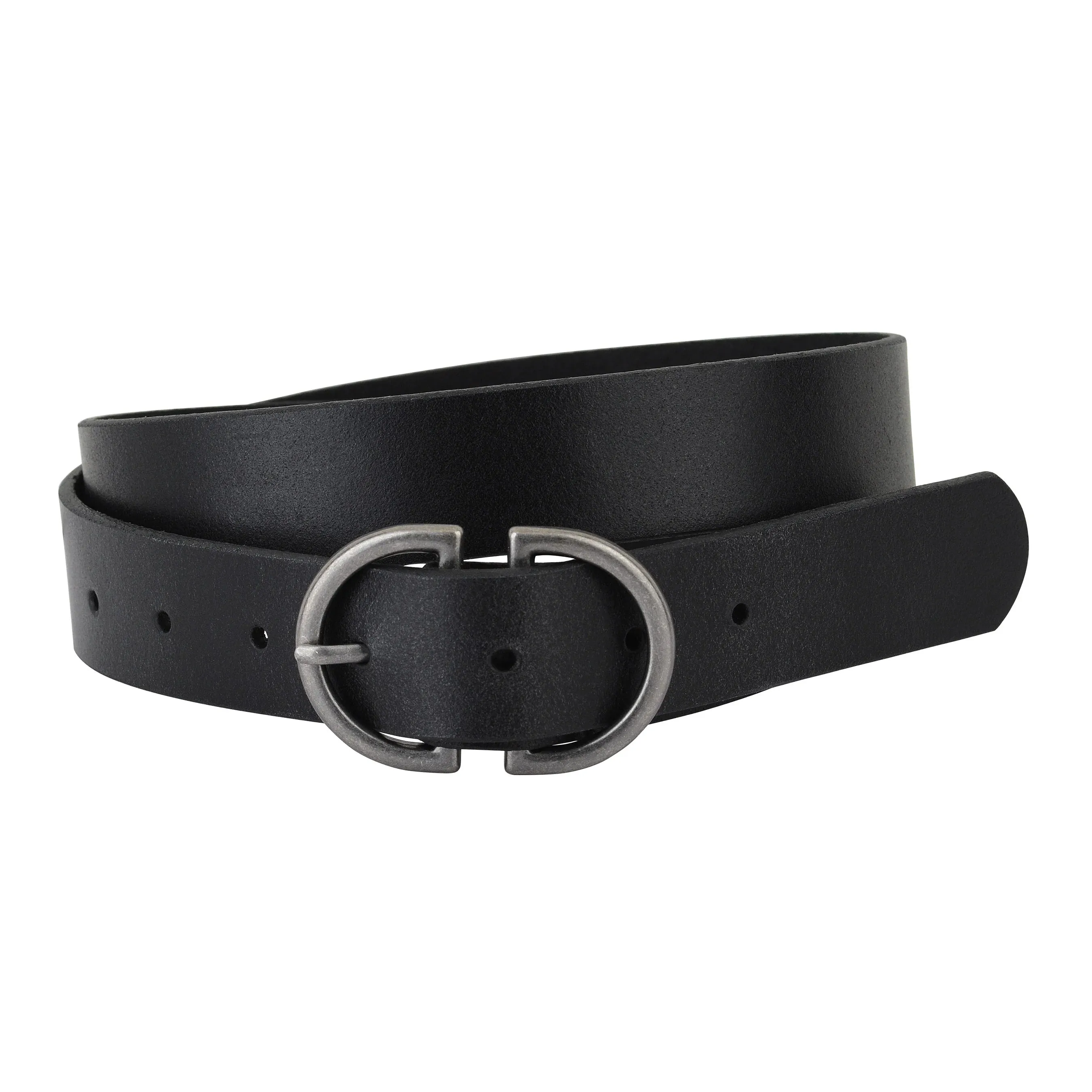 Double D-Ring Women's Leather Belt