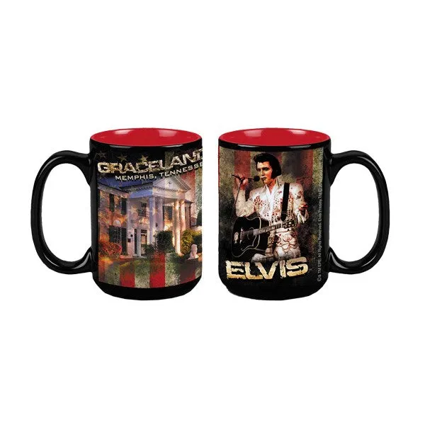 Elvis Graceland Aloha Eagle Jumpsuit Coffee Mug