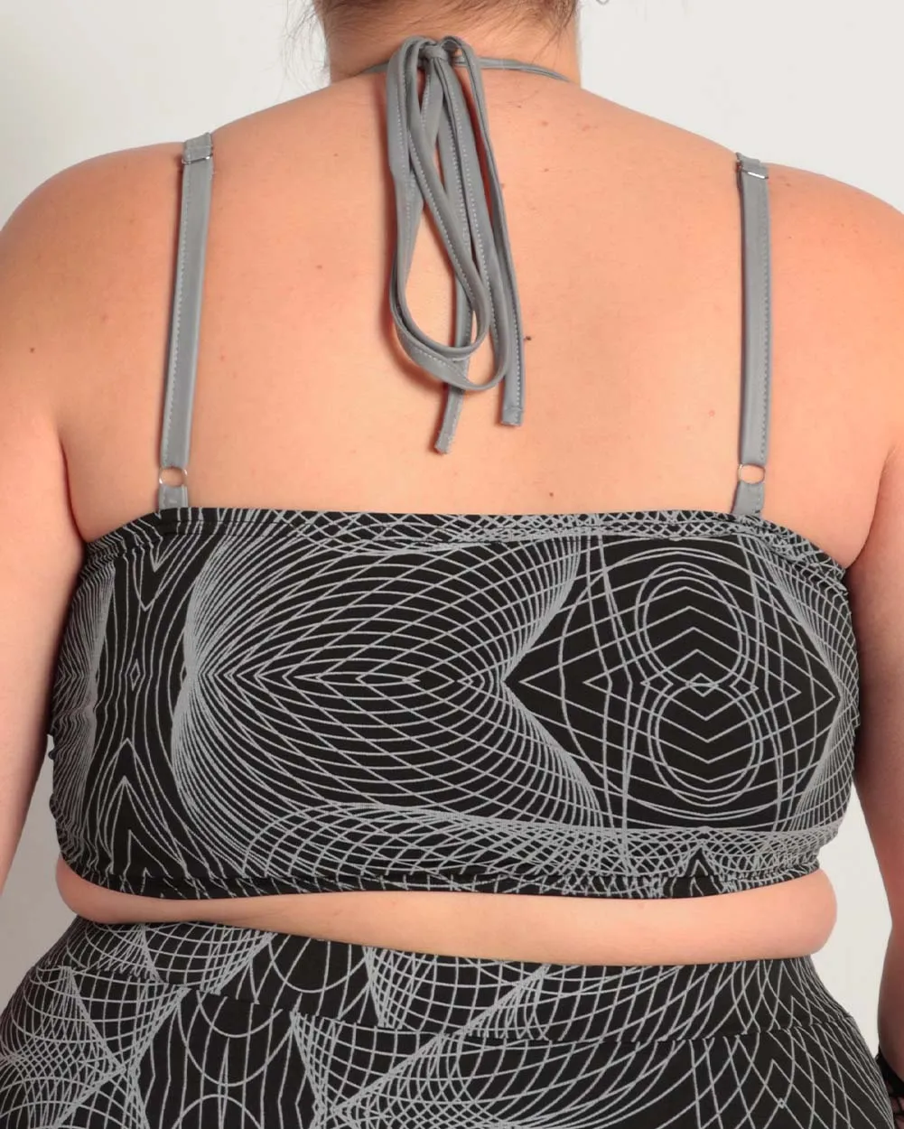 Flashbang Matrix Reflective Cutout Halter Top