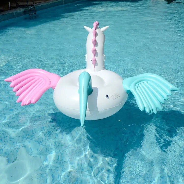 Giant Golden Unicorn Pool Float