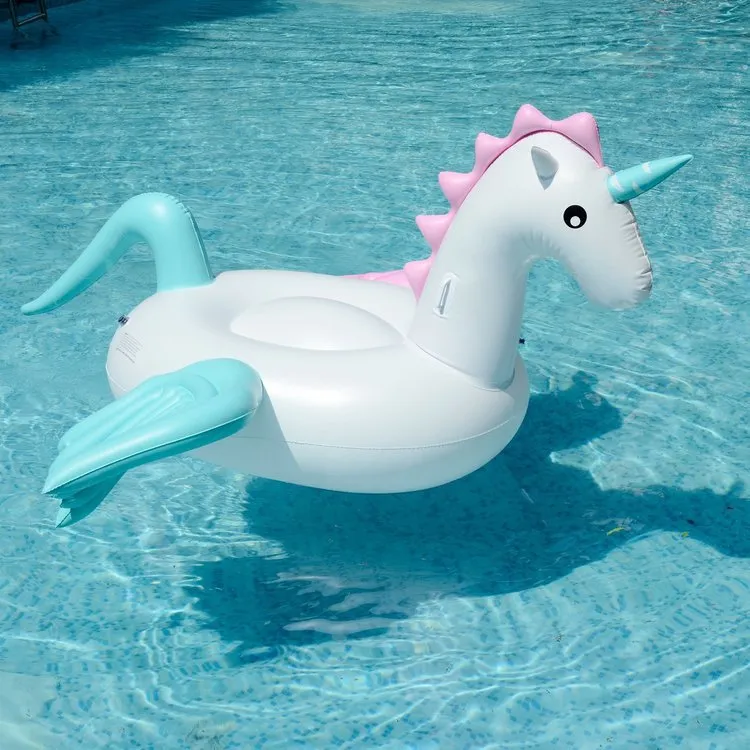 Giant Golden Unicorn Pool Float