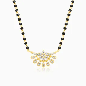 Golden Floral Moon Mangalsutra