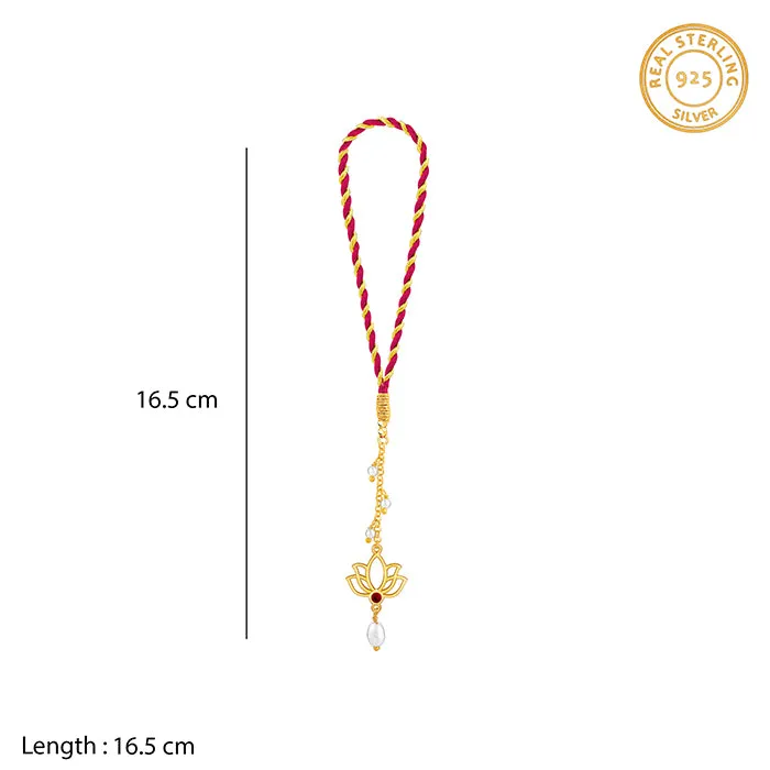 Golden Padma Lumba Rakhi