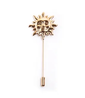 Golden Sun Metal Lapel Pin