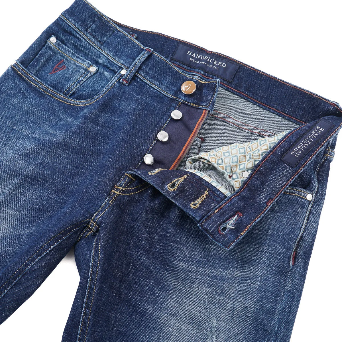 Handpicked 'Milano' Super-Slim Fit Denim Jeans