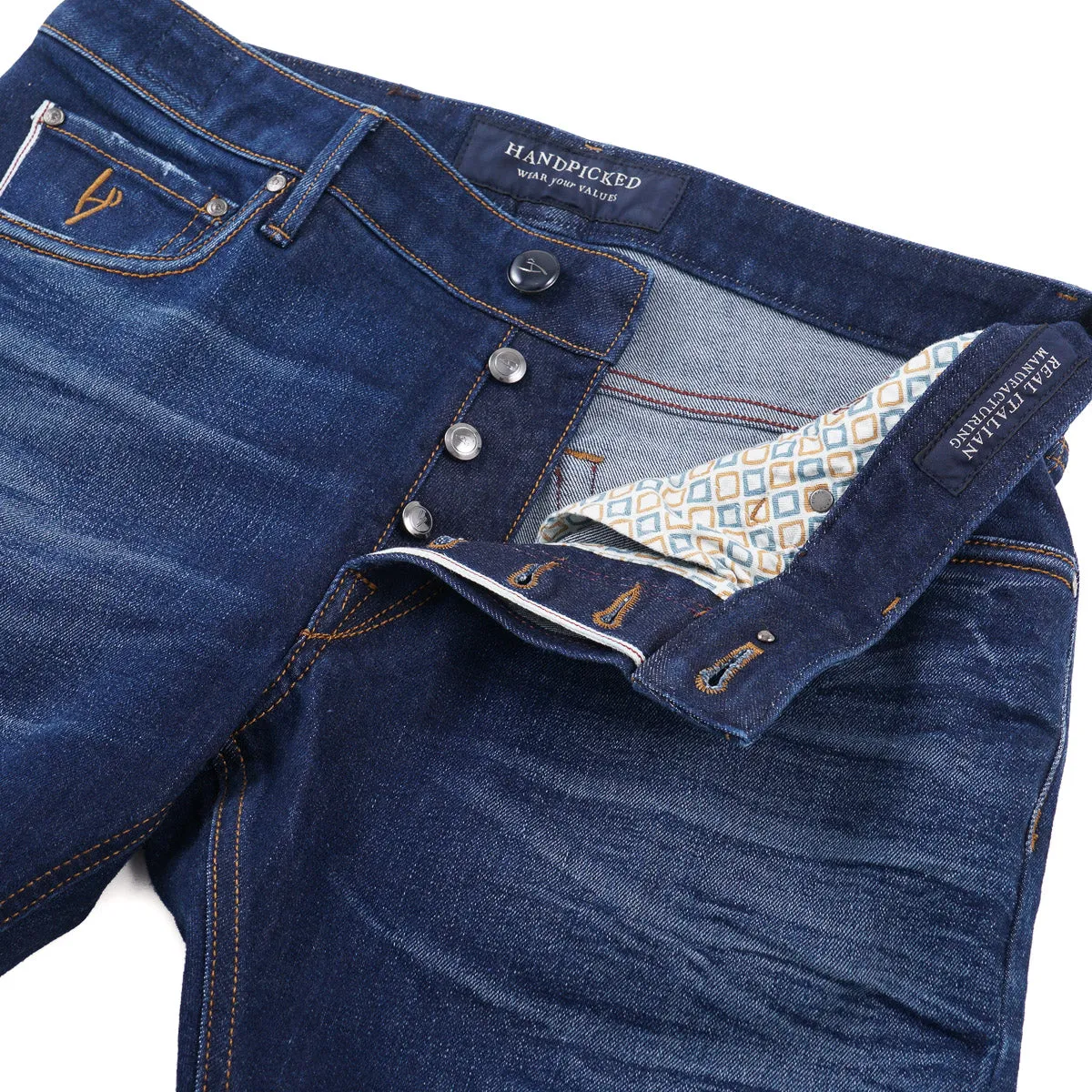 Handpicked 'Orvieto' Slim-Fit Selvedge Denim Jeans