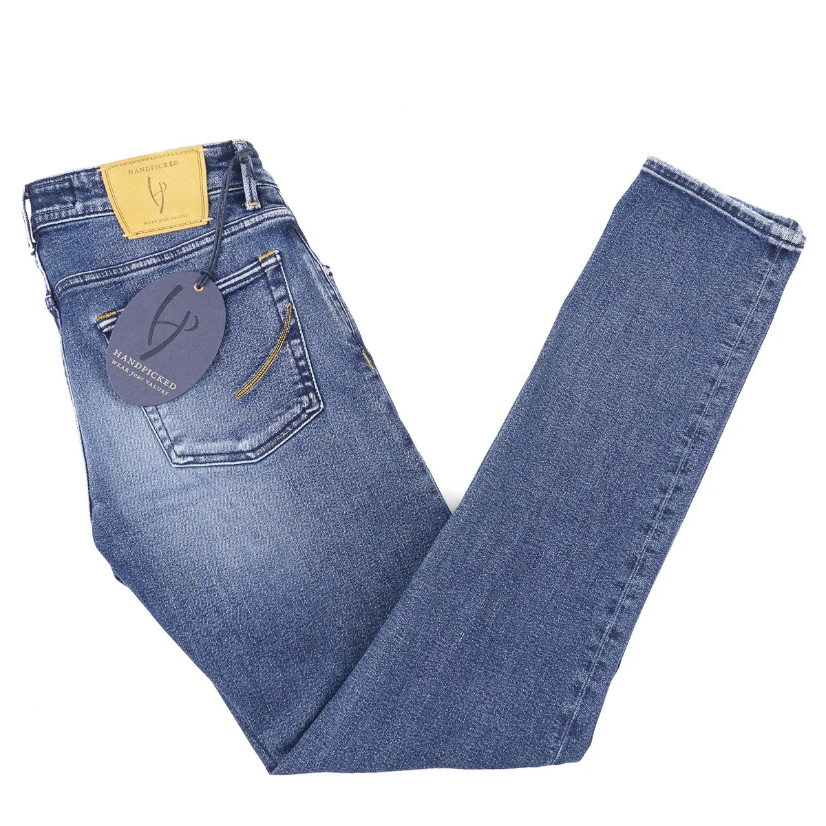 Handpicked 'Orvieto' Slim-Fit Soft Denim Jeans