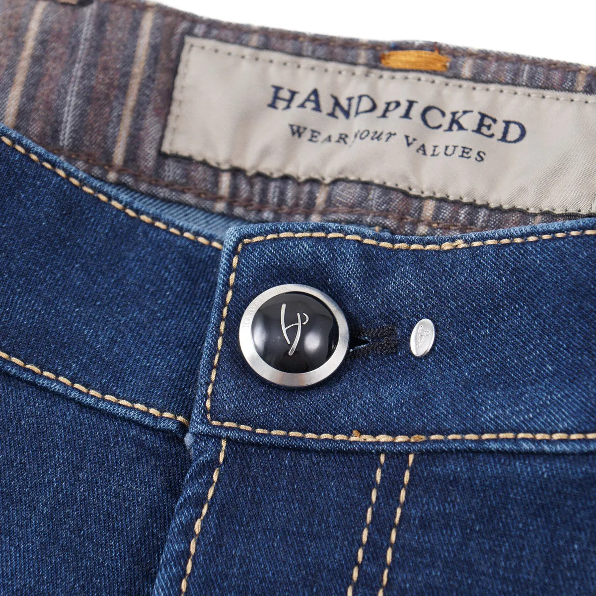 Handpicked 'Orvieto' Slim-Fit Stretch Denim Jeans